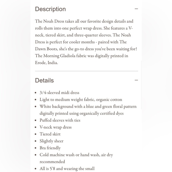 Noah dress in Morning Gladiola - Picture 10 of 11